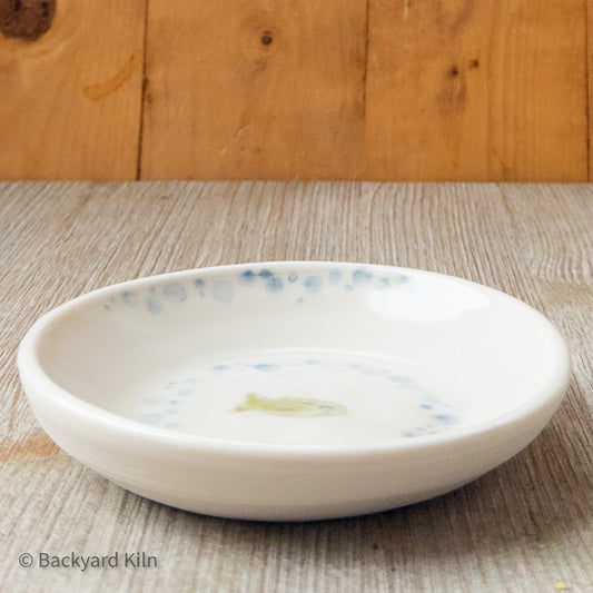 Green Fish w/Bubbles Scandi Pet Bowl by Taylor