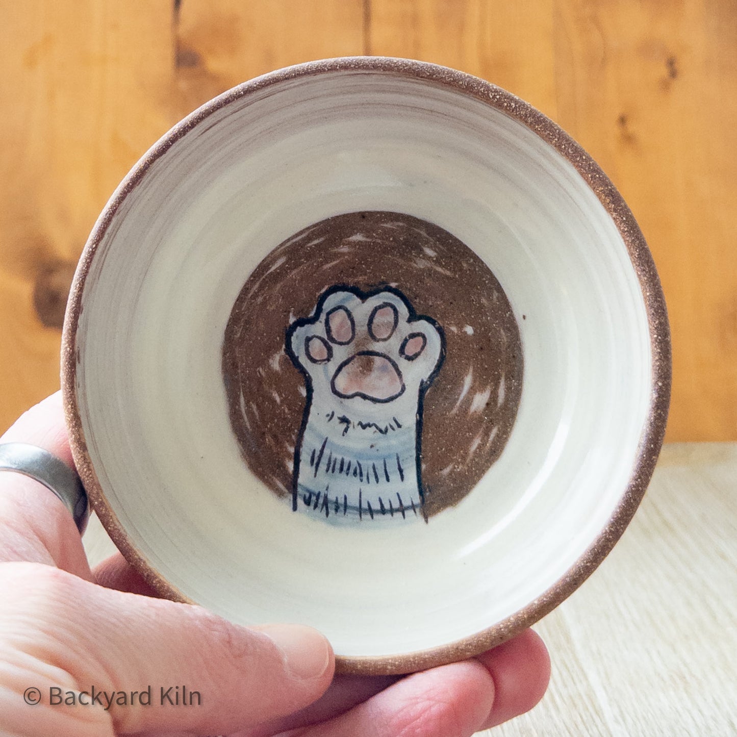 Blue/Violet Paw Pet Bowl by Taylor