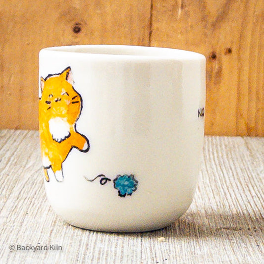 "George" Orange Cat Shot Glass by Hannah and Taylor