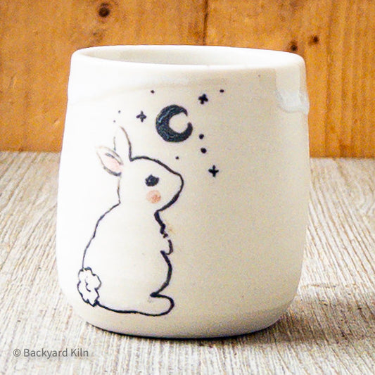 "Beatrice" Moon and Stars Shot Glass by Hannah and Taylor