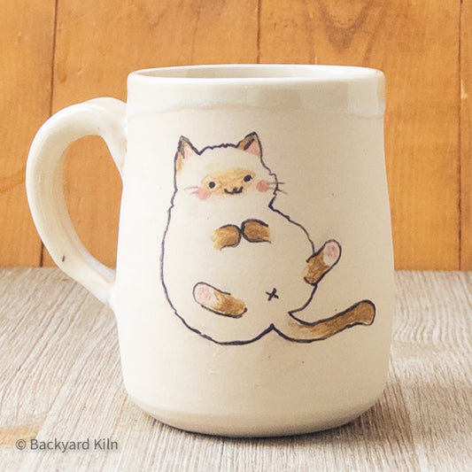 "Au Naturel" Cat Mug by Hannah and Taylor