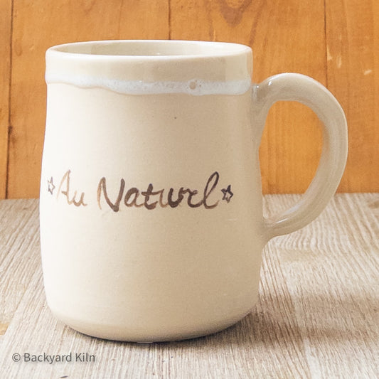 "Au Naturel" Cat Mug by Hannah and Taylor