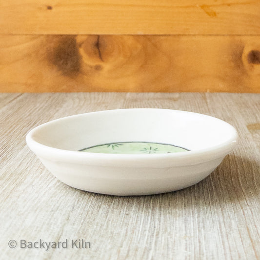 Black and White Cat - Porcelain Cat Bowl by Taylor