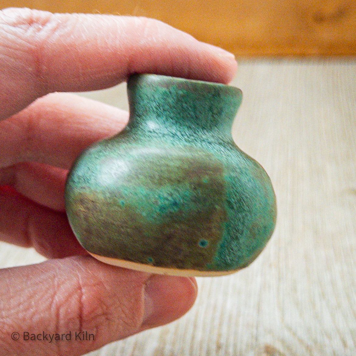 Weathered Turquoise Mini Cat Whiskers Vase by Taylor