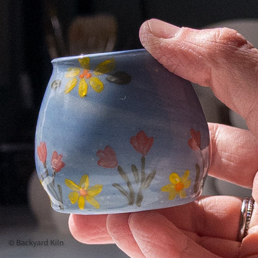 Blue Scandi Mini Vase by Taylor