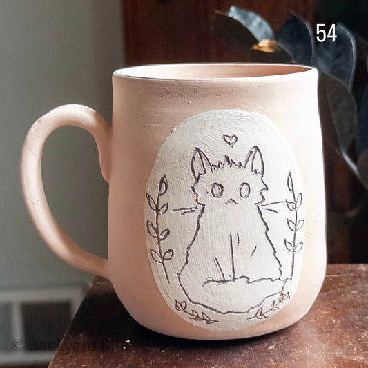 Custom 1-Legged Cat Mug #54 - by Taylor