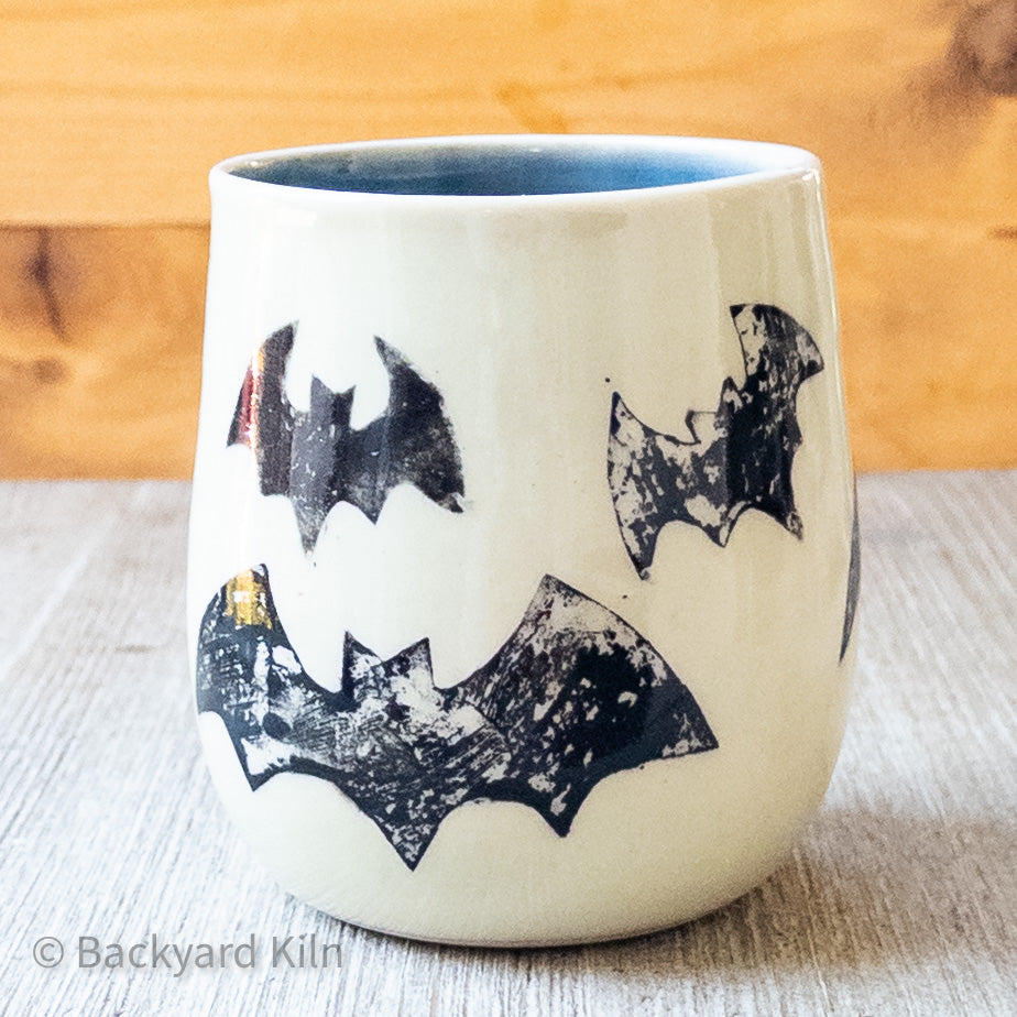 Printed Bats Tumbler Dark Blue 1 - Taylor