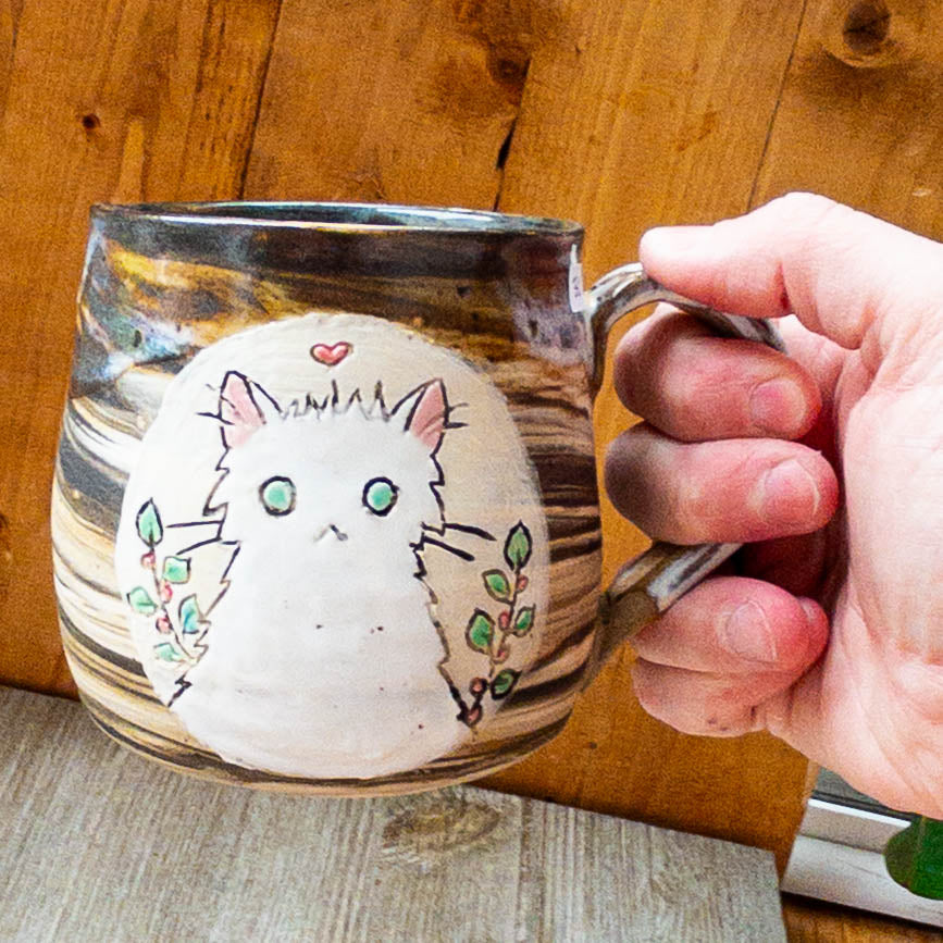 White Cat Mug - Taylor