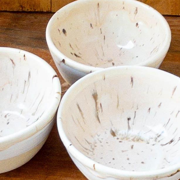 Speckled and White Bowls - Taylor