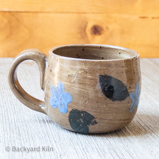 Blue Printed Flowers Mini Mug by Taylor