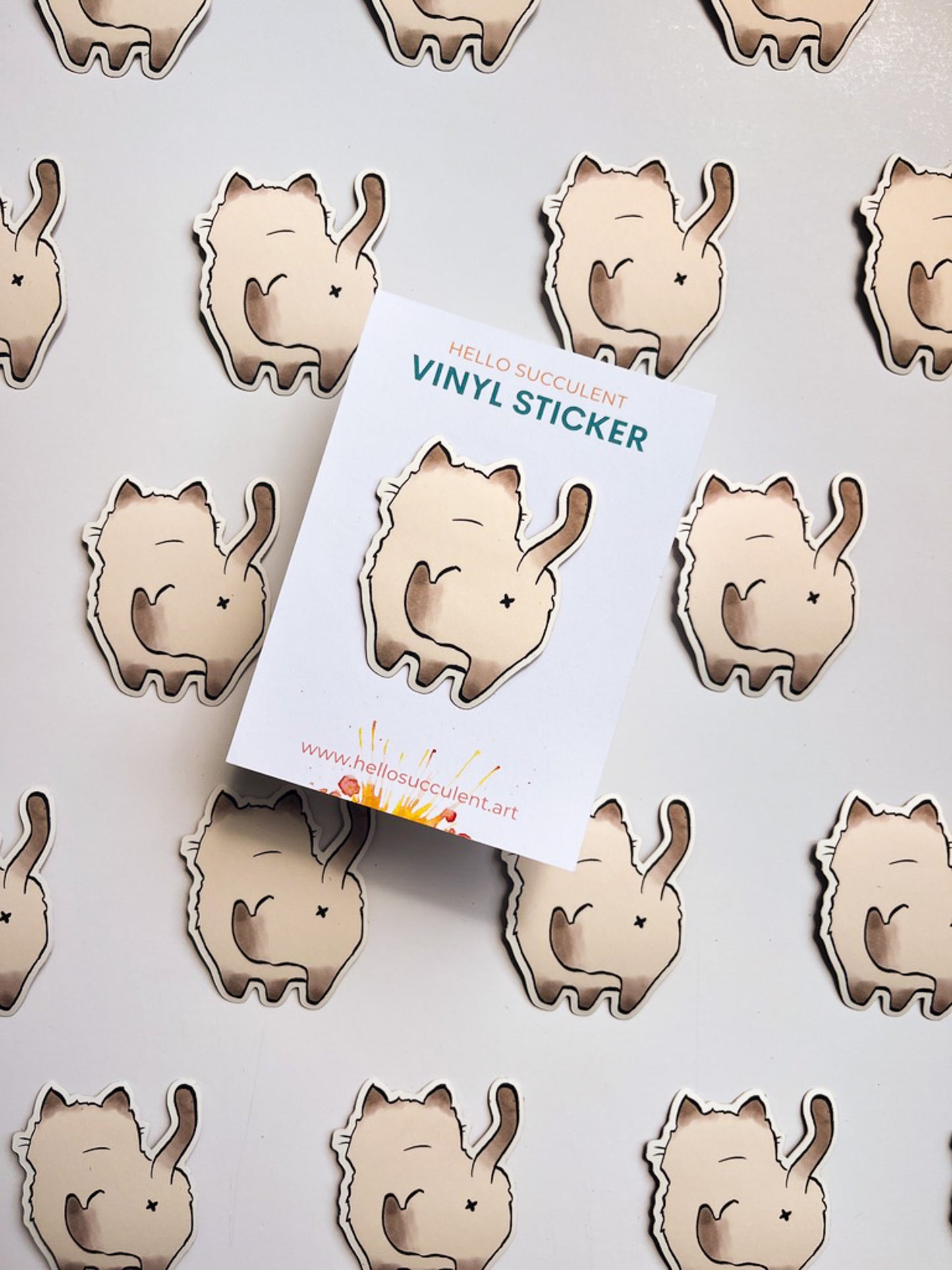 "Damn Right" Cat Sticker by Hannah