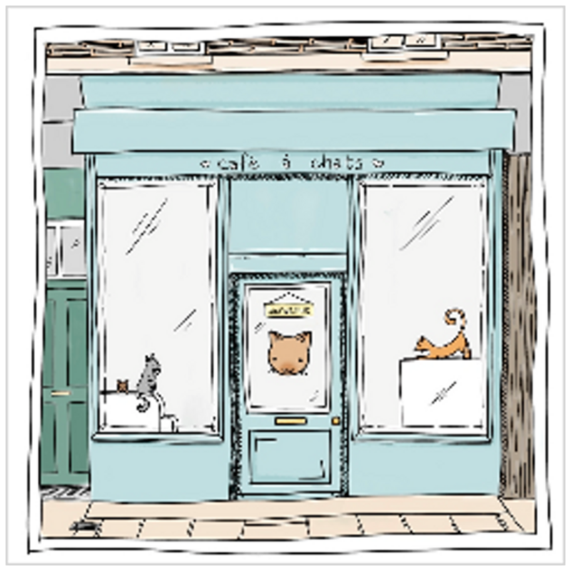Cat Cafe Print
