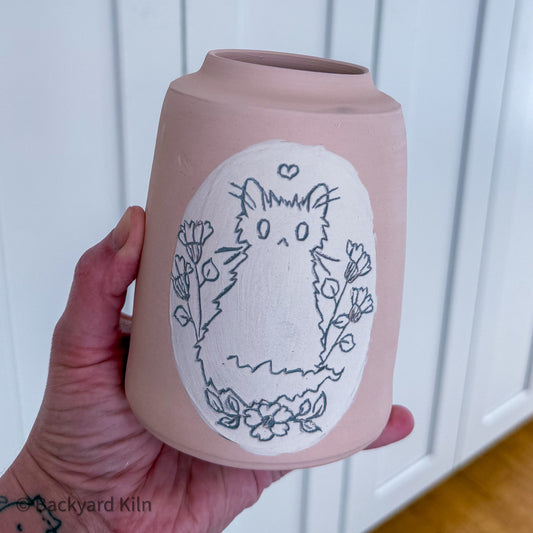 Custom Cat Vase #4 - Taylor