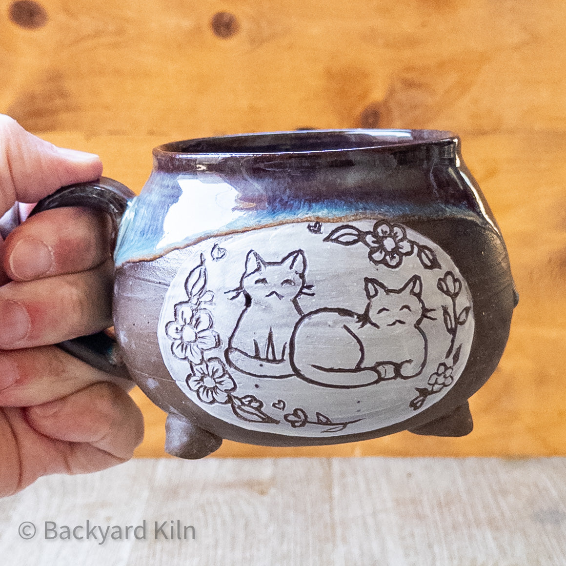 2 Cats Cauldron Mug by Taylor