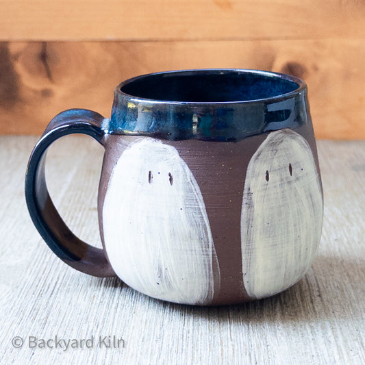 Med Ghost Mug, Blue Glaze 2 by Taylor