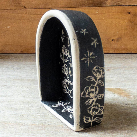Small Black Hanging Cat Shrine/Shelf - Taylor