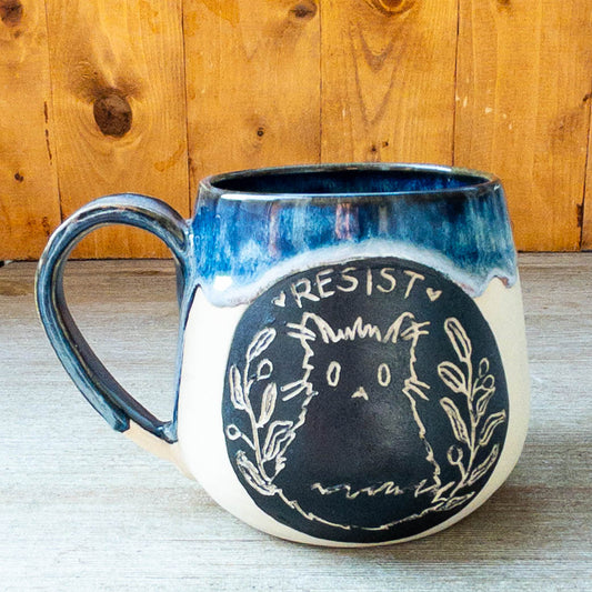 Fundraiser “RESIST” Cat Mug #3 - Taylor