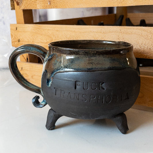 Cauldron Mug #3 “F*ck Transphobia” SECOND - Taylor