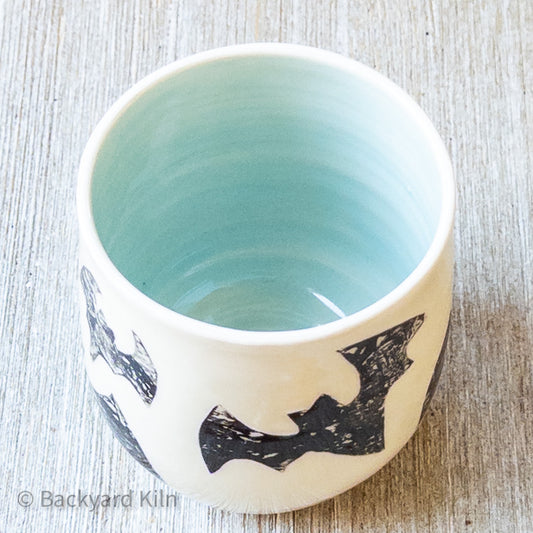 Printed Bats Tumbler Light Blue 1 - Taylor