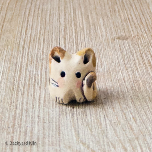 Calico Mini Cat by Hannah and Taylor