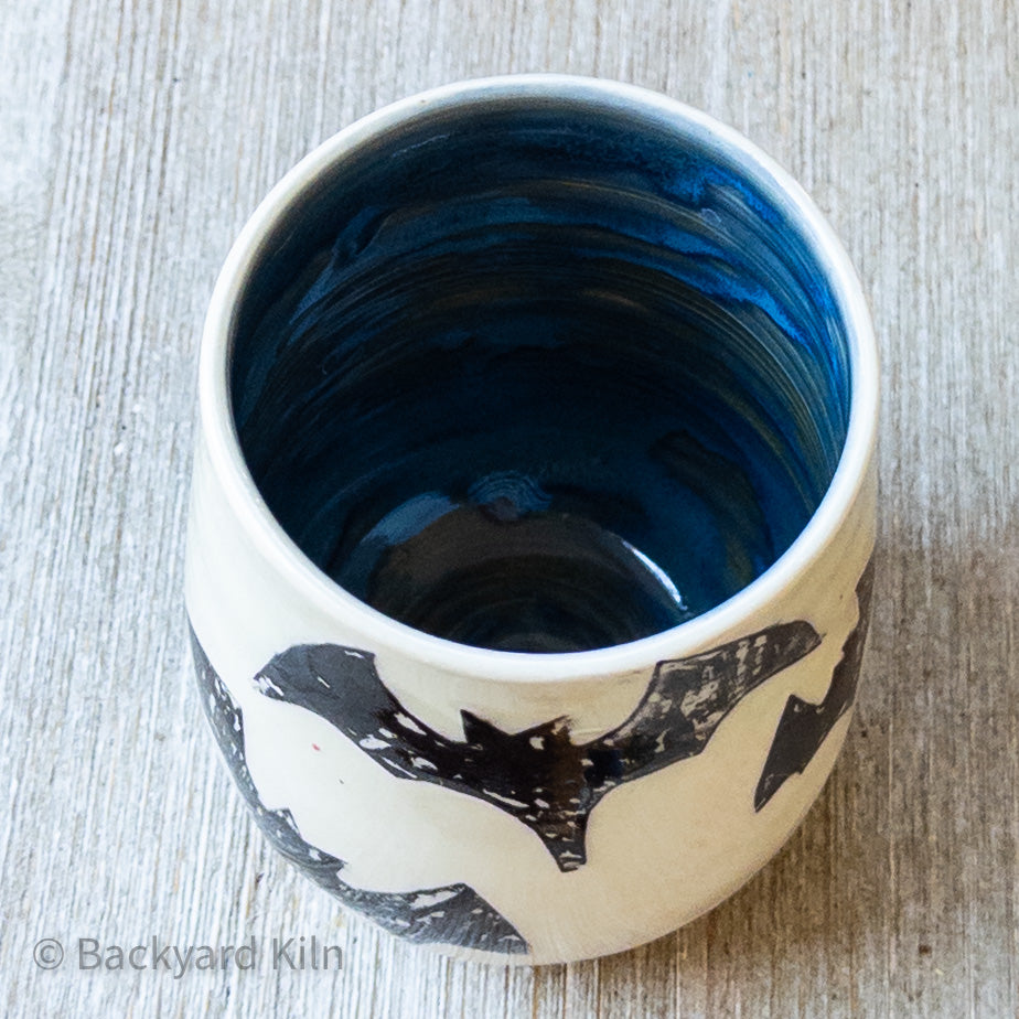 Printed Bats Tumbler Dark Blue 2 - Taylor