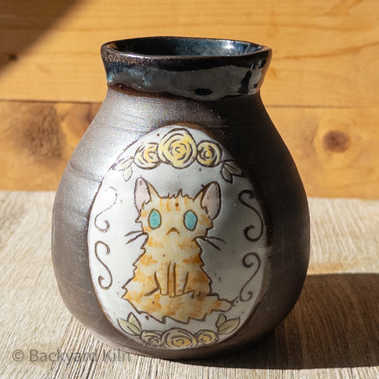 Fundraiser Cat Vase: Chippy 2 by Taylor