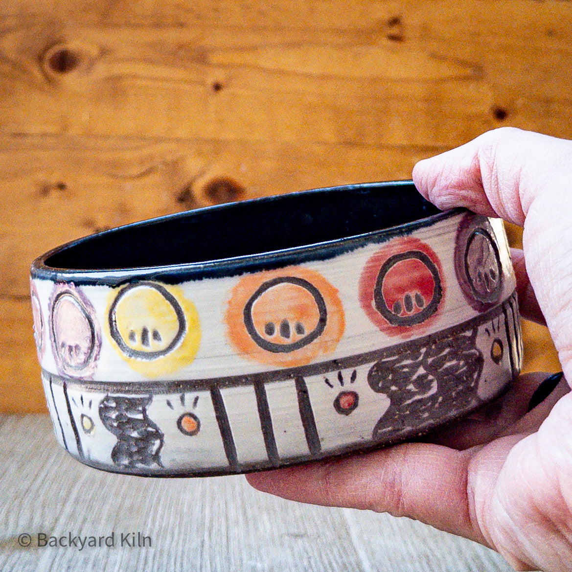 Carved Pet Bowl by Taylor