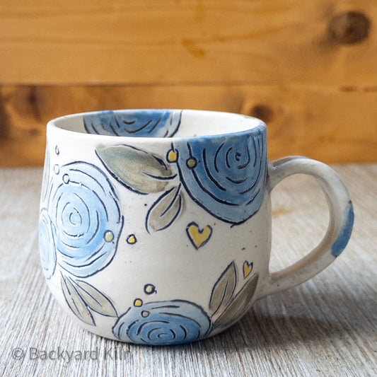 Blue Flowers Mug #4 by Taylor