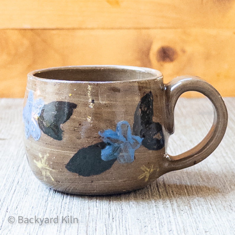 Blue Printed Flowers Mini Mug by Taylor