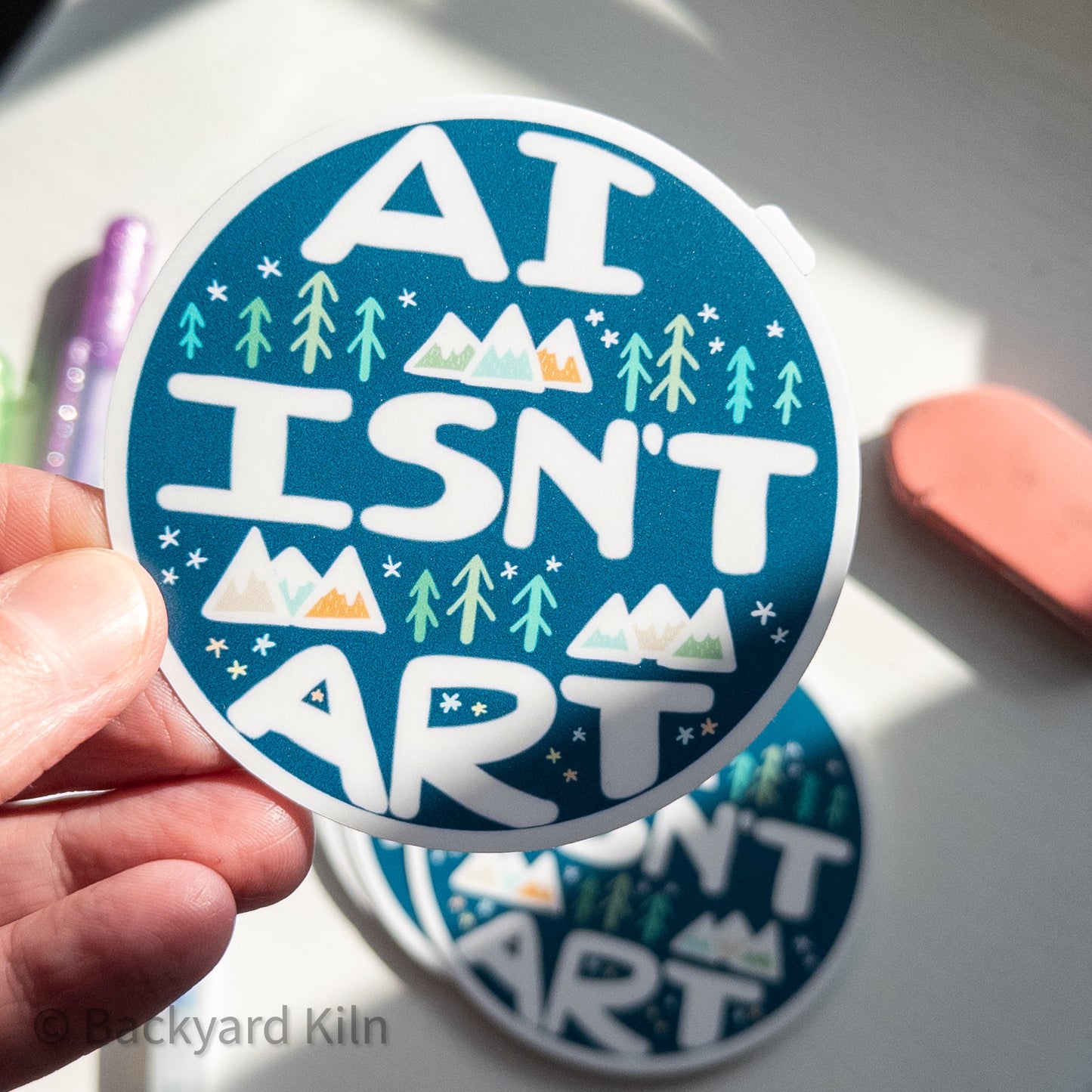 AI ISN’T ART Sticker by Taylor