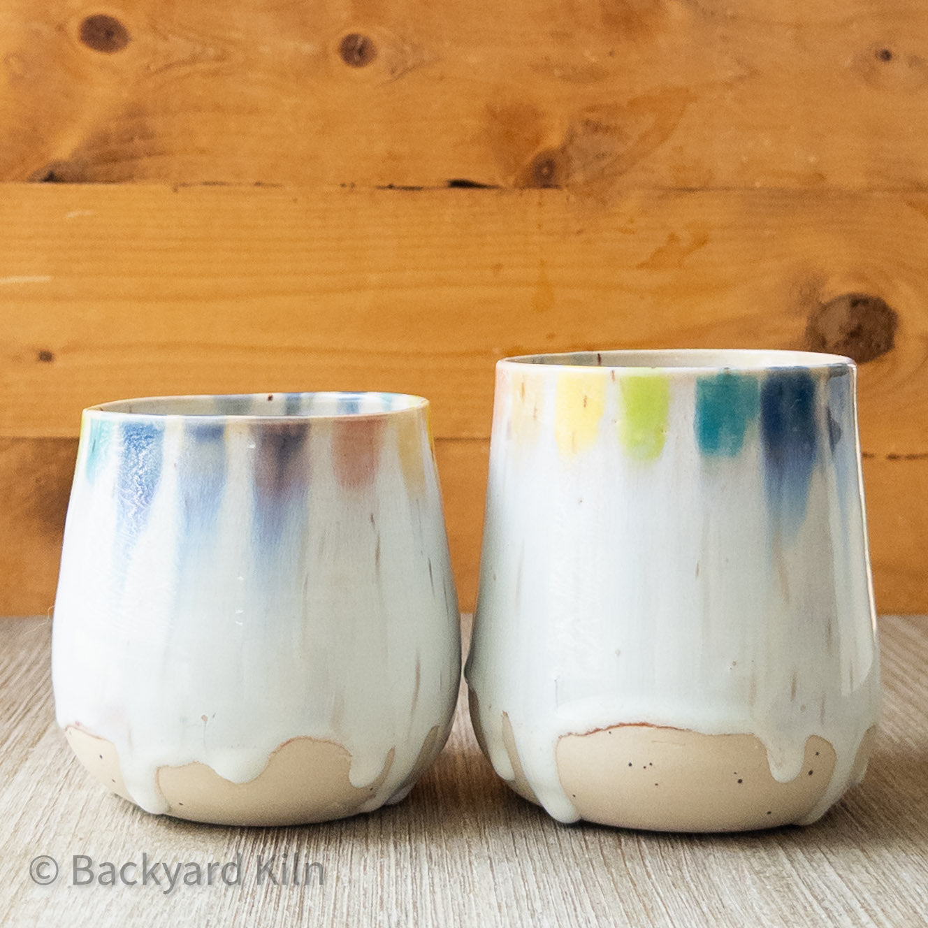 White Rainbow Flow Tumbler  - Taylor