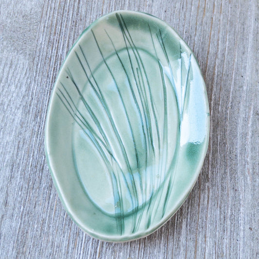 Small Green Pine Needle Tray - Taylor