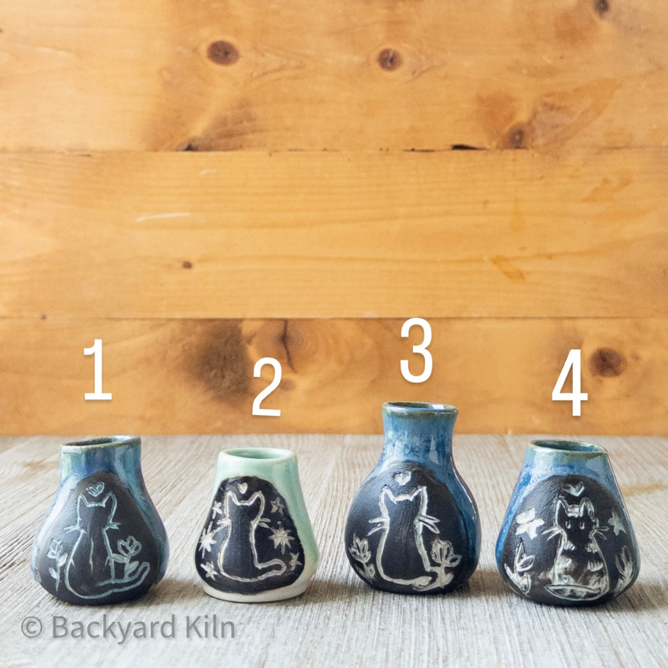 Mini Cat Vases by Taylor