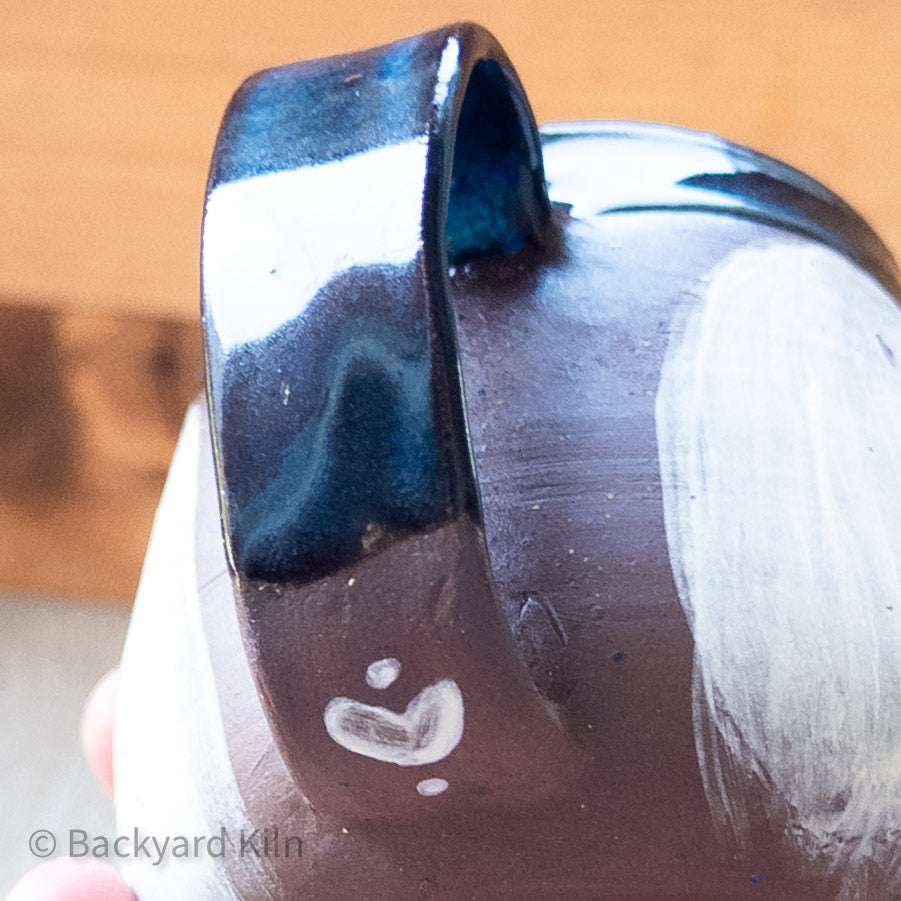 Med Ghost Mug, Blue Glaze 2 by Taylor
