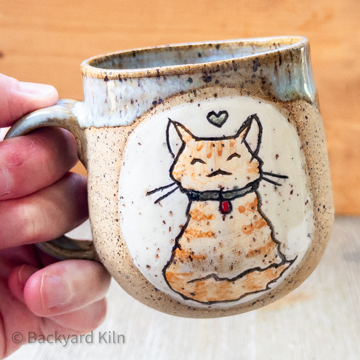 Orange Tabby Cat Mug by Taylor (Speckle)