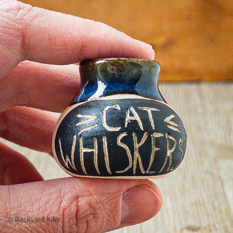 Blue Mini Cat Whiskers Vase by Taylor