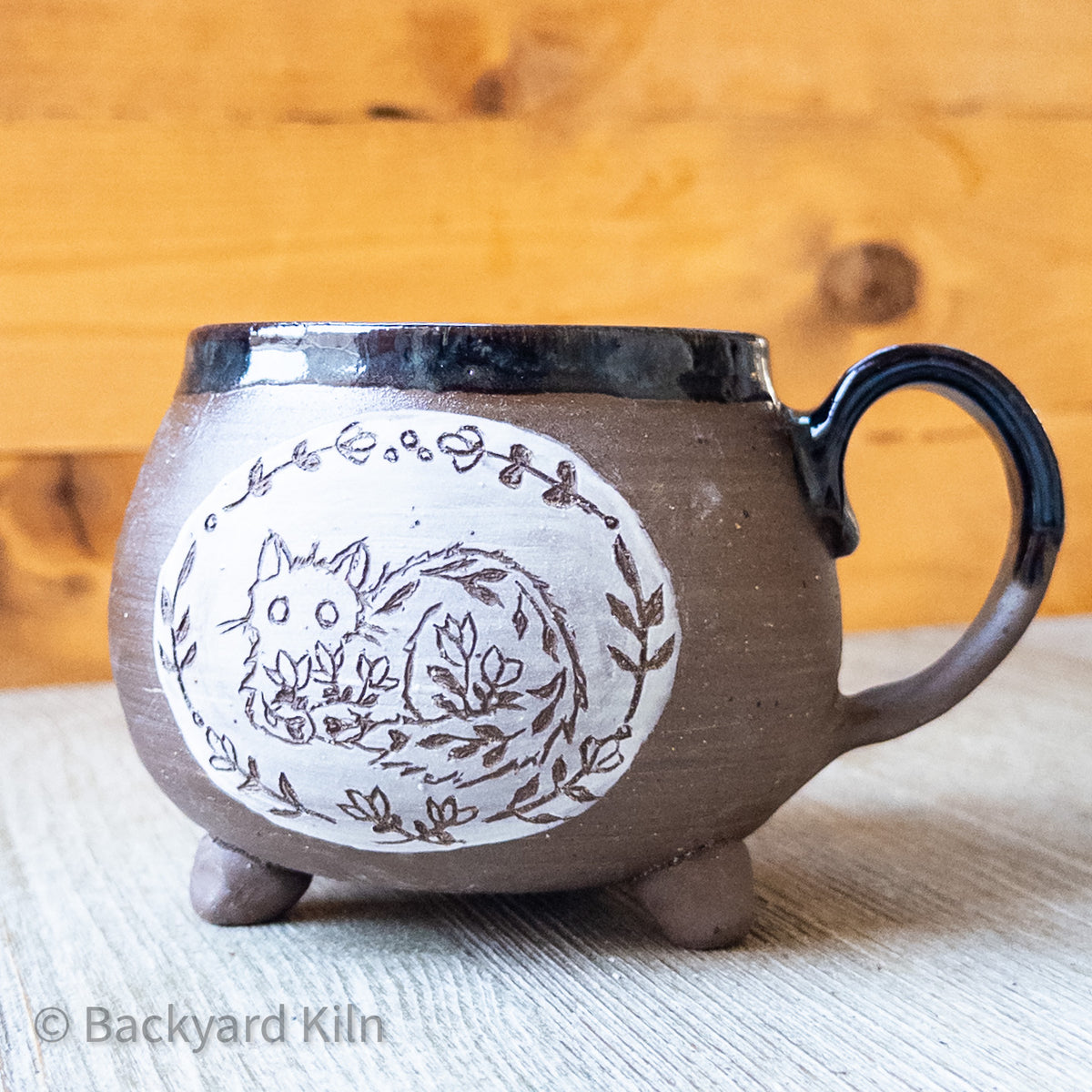 Long Hair Scandi Cat Cauldron Mug by Taylor