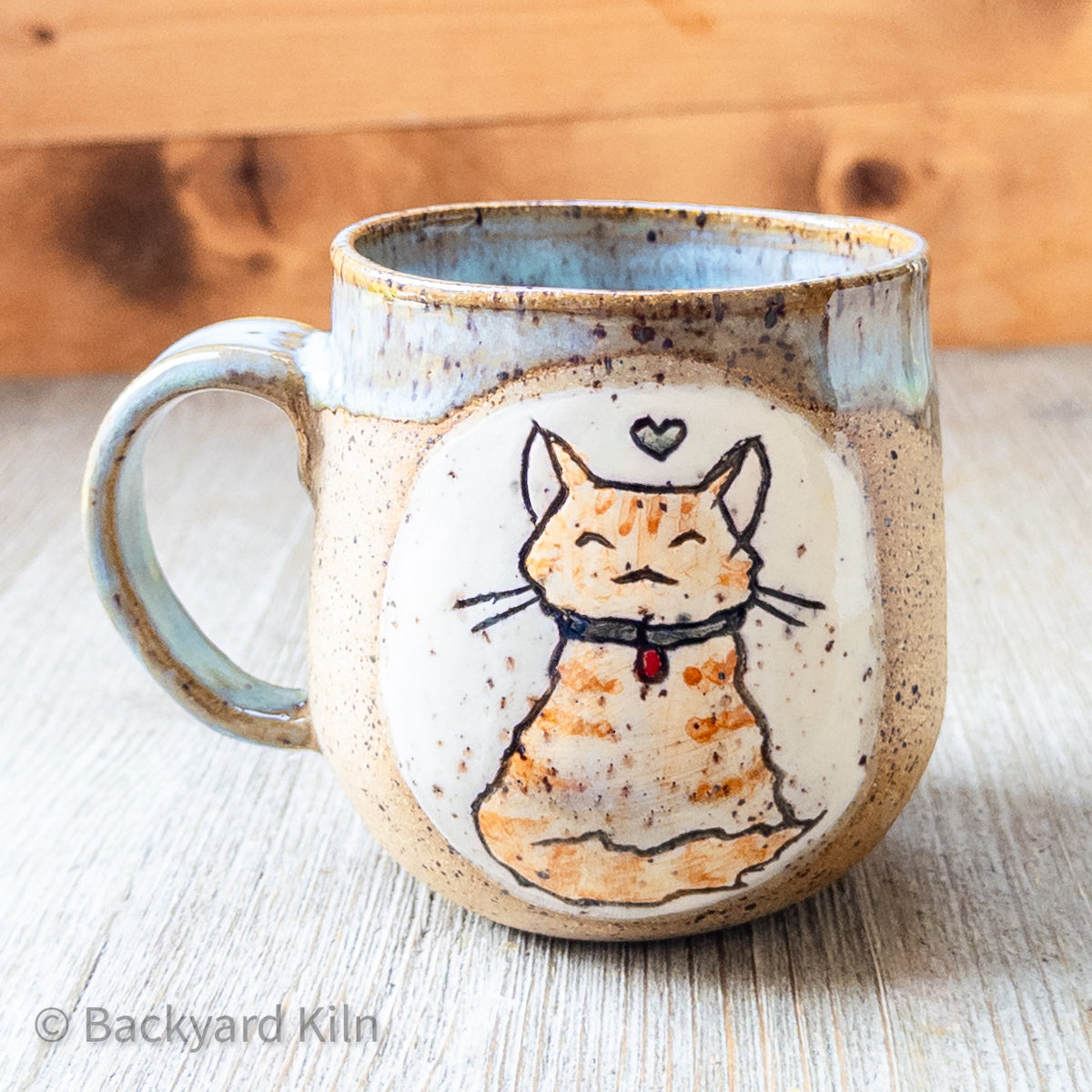 Orange Tabby Cat Mug by Taylor (Speckle)