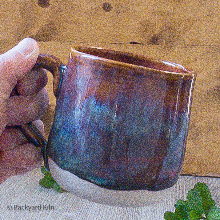 Shorter Blue/Red Dimensional Mug - Taylor