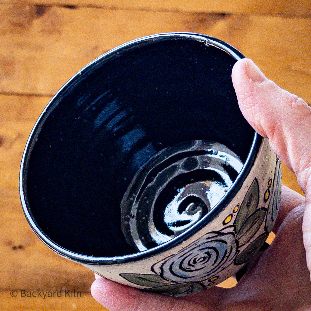 Blue Rose-Carved Bowl by Taylor SECOND