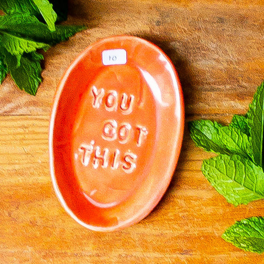 Small Coral “You Got This” Tray - Taylor