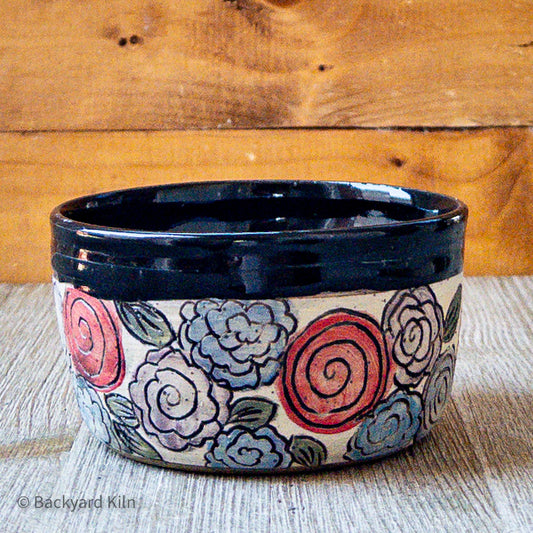 Multi Flower-Carved Bowl by Taylor
