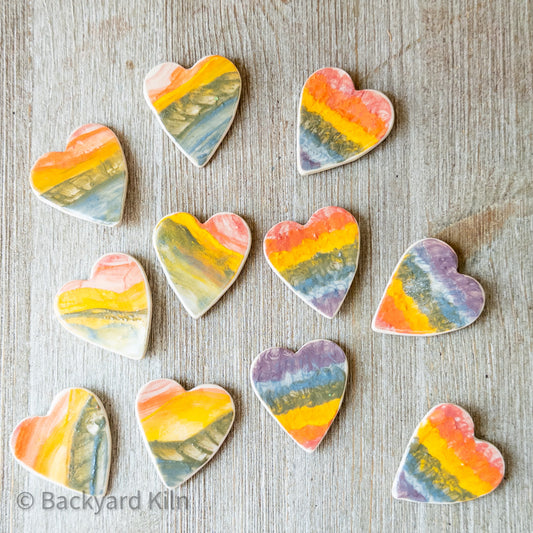 Rainbow Heart Magnets by Taylor