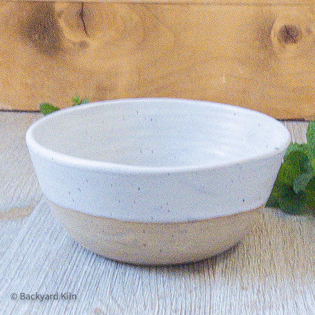 White and Wood-look Cereal Bowl- Taylor