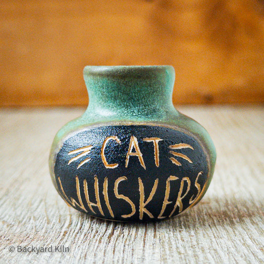 Weathered Turquoise Mini Cat Whiskers Vase by Taylor