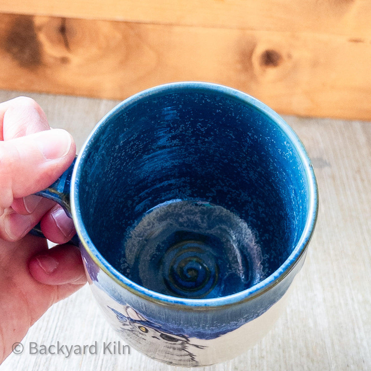 One Eye Pirate Cat Mug by Taylor (White)