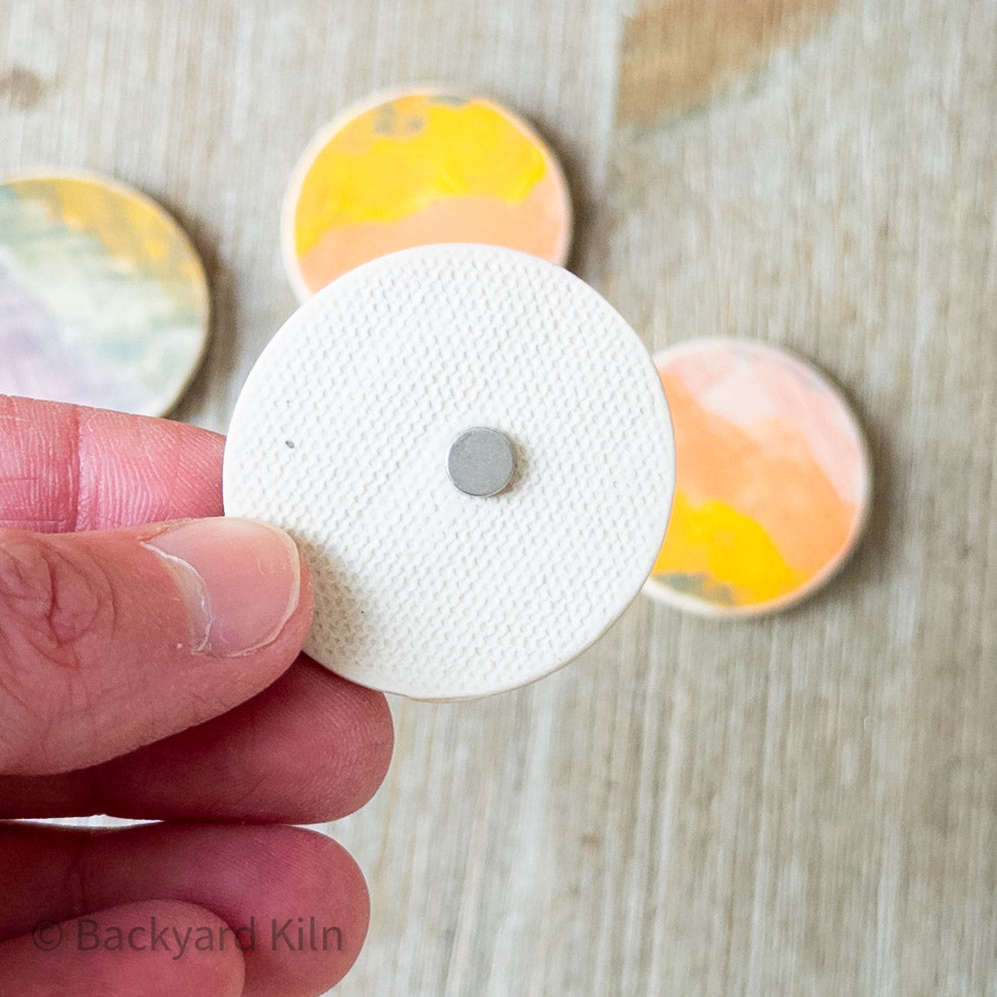 Round Brushstroke Magnets by Taylor