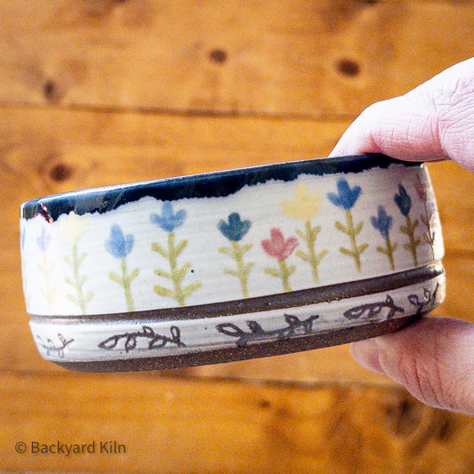 Floral Pet Bowl by Taylor