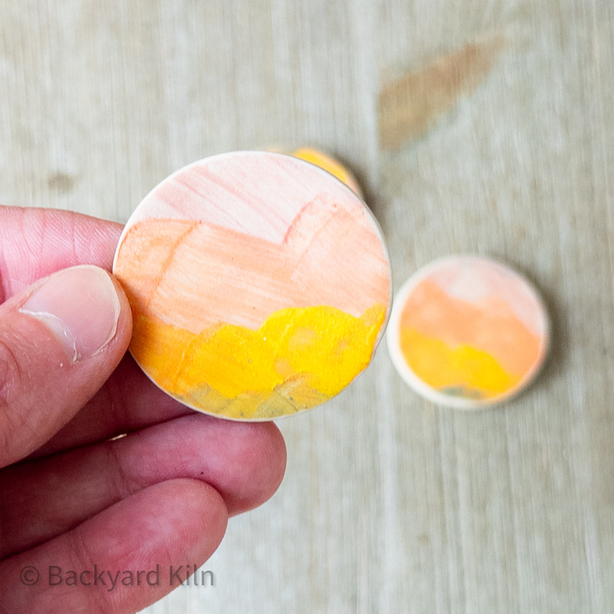 Round Brushstroke Magnets by Taylor