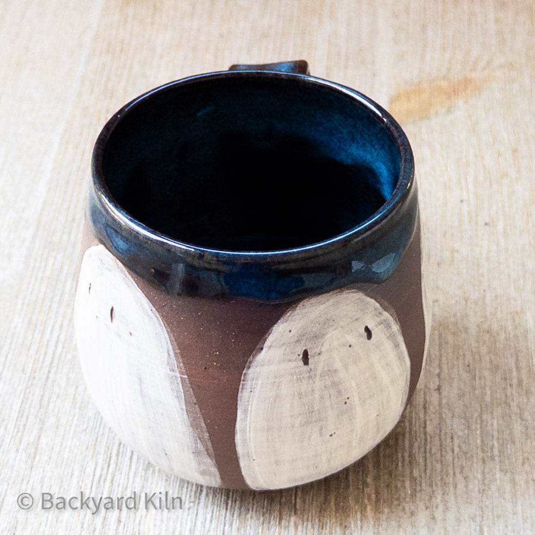 Med Ghost Mug, Blue Glaze 2 by Taylor